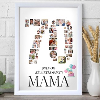 Köszöntő - 70 születésnapi fotókollázs | MyPrintPix