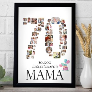 Köszöntő - 70 születésnapi fotókollázs | MyPrintPix
