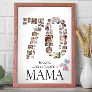 Köszöntő - 70 születésnapi fotókollázs | MyPrintPix