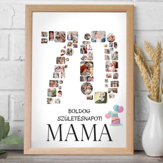 Köszöntő - 70 születésnapi fotókollázs | MyPrintPix