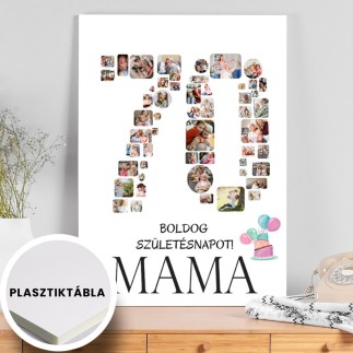 Köszöntő - 70 születésnapi fotókollázs | MyPrintPix