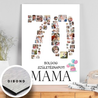 Köszöntő - 70 születésnapi fotókollázs | MyPrintPix