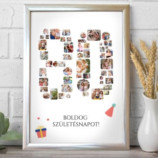 Köszöntő - 80 születésnapi fotókollázs | MyPrintPix