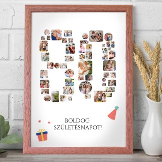 Köszöntő - 80 születésnapi fotókollázs | MyPrintPix