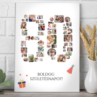 Köszöntő - 80 születésnapi fotókollázs | MyPrintPix