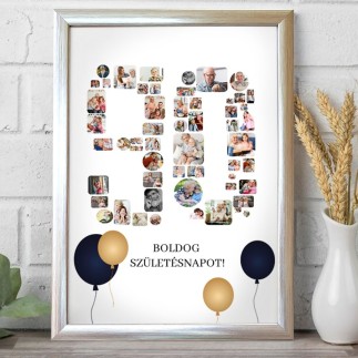 Köszöntő - 90 születésnapi fotókollázs | MyPrintPix