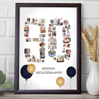 Köszöntő - 90 születésnapi fotókollázs | MyPrintPix