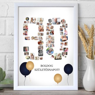 Köszöntő - 90 születésnapi fotókollázs | MyPrintPix