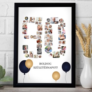 Köszöntő - 90 születésnapi fotókollázs | MyPrintPix