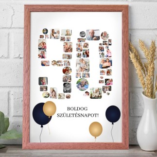 Köszöntő - 90 születésnapi fotókollázs | MyPrintPix