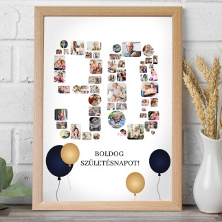 Köszöntő - 90 születésnapi fotókollázs | MyPrintPix