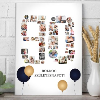 Köszöntő - 90 születésnapi fotókollázs | MyPrintPix