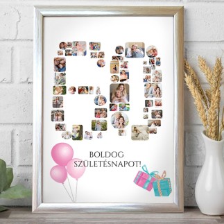 Köszöntő - 60 születésnapi fotókollázs | MyPrintPix