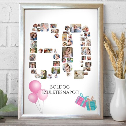 Köszöntő - 60 születésnapi fotókollázs | MyPrintPix