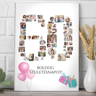 Köszöntő - 60 születésnapi fotókollázs | MyPrintPix