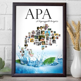 Köszöntő - Horgász apák napi fotókollázs | MyPrintPix