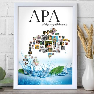 Köszöntő - Horgász apák napi fotókollázs | MyPrintPix