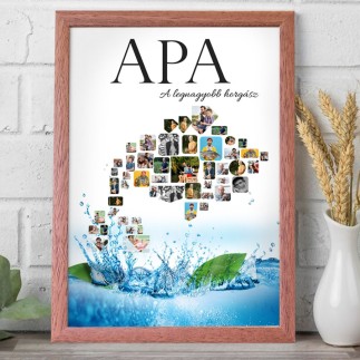 Köszöntő - Horgász apák napi fotókollázs | MyPrintPix