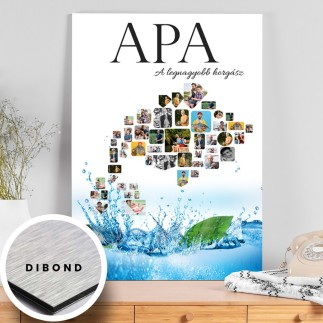 Köszöntő - Horgász apák napi fotókollázs | MyPrintPix