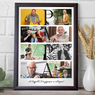 Köszöntő - Papa apák napi fotókollázs | MyPrintPix