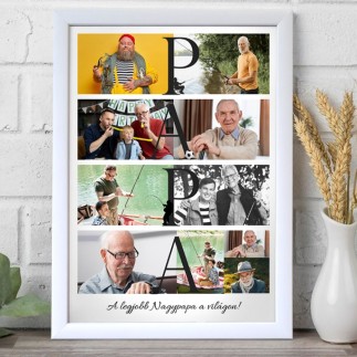 Köszöntő - Papa apák napi fotókollázs | MyPrintPix
