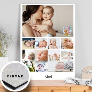 Köszöntő 12 hónap babás fotókollázs | MyPrintPix