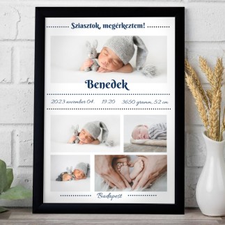 Megérkeztem sok képes babás fotókollázs | MyPrintPix