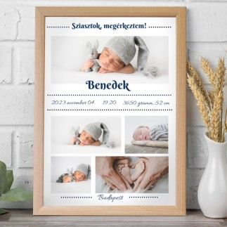Megérkeztem sok képes babás fotókollázs | MyPrintPix
