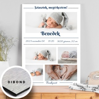 Megérkeztem sok képes babás fotókollázs | MyPrintPix
