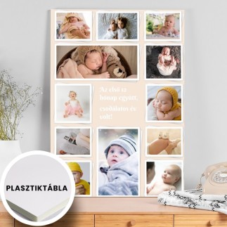 Köszöntő 12 hónap képekben babás fotókollázs | MyPrintPix
