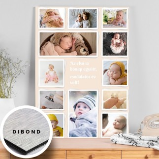 Köszöntő 12 hónap képekben babás fotókollázs | MyPrintPix