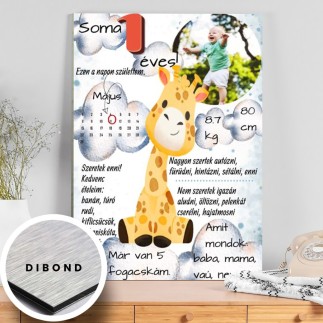 Köszöntő 1 éves babás fotókollázs | MyPrintPix