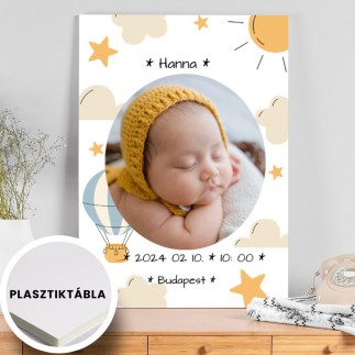 Megérkeztem -Léghajó babás fotókollázs | MyPrintPix