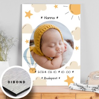 Megérkeztem -Léghajó babás fotókollázs | MyPrintPix