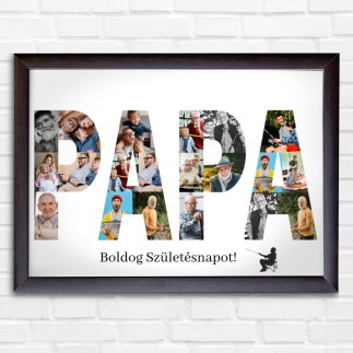 Papa fekvő apák napi fotókollázs | MyPrintPix