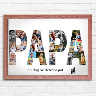 Papa fekvő apák napi fotókollázs | MyPrintPix