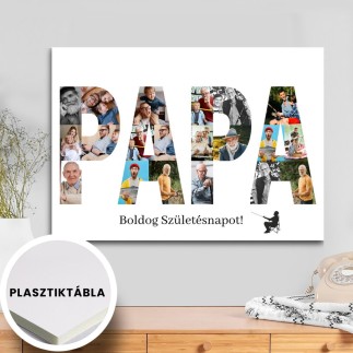 Papa fekvő apák napi fotókollázs | MyPrintPix
