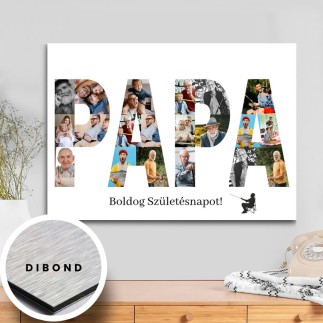 Papa fekvő apák napi fotókollázs | MyPrintPix