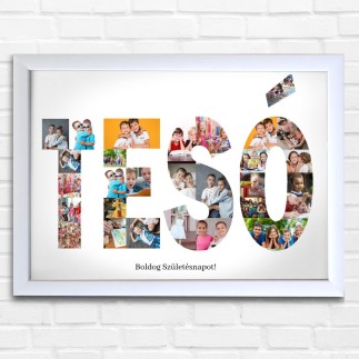 Tesó fekvő fotókollázs | MyPrintPix