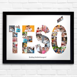 Tesó fekvő fotókollázs | MyPrintPix