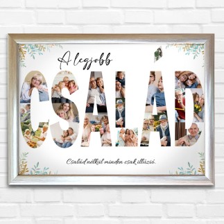 Család fekvő családi fotókollázs | MyPrintPix