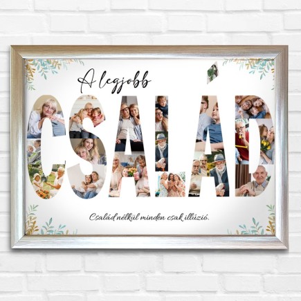 Család fekvő családi fotókollázs | MyPrintPix