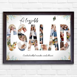 Család fekvő családi fotókollázs | MyPrintPix