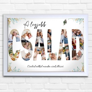 Család fekvő családi fotókollázs | MyPrintPix