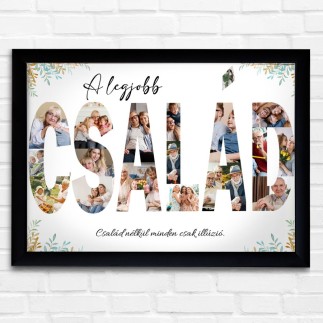 Család fekvő családi fotókollázs | MyPrintPix