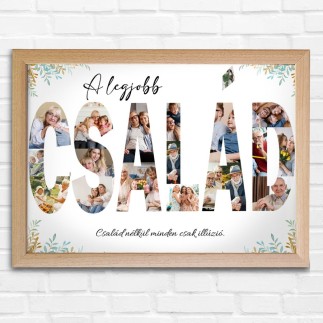 Család fekvő családi fotókollázs | MyPrintPix
