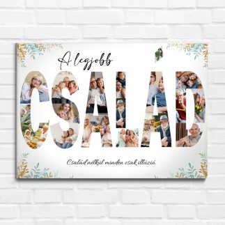 Család fekvő családi fotókollázs | MyPrintPix