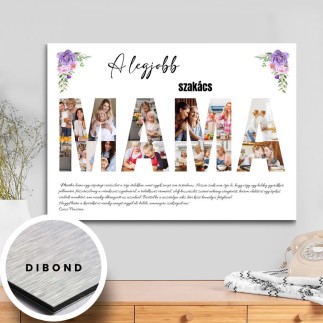 A legjobb szakács- Mama fekvő anyák napi fotókollázs | MyPrintPix