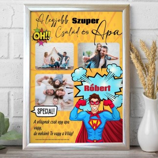 Szuper Apa apák napi fotókollázs | MyPrintPix