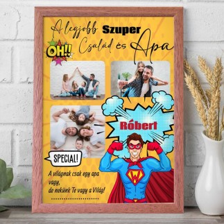Szuper Apa apák napi fotókollázs | MyPrintPix